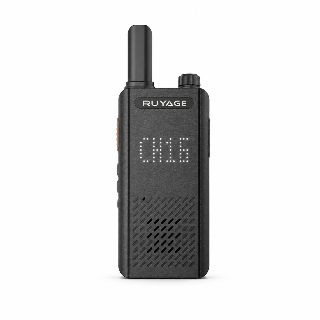 RUYAGE RY18 Ultra-Thin UHF Analog Walkie Talkie – One-Key Pairing