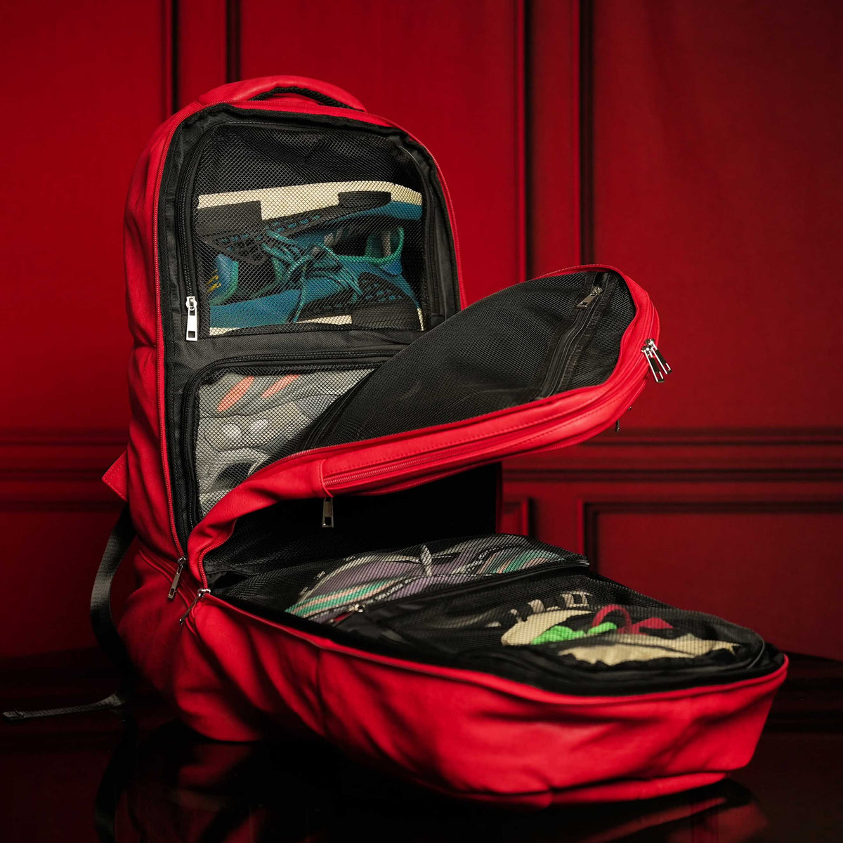 Red Leather Patented Shoe Bag (XL Design) *Holds Size 17