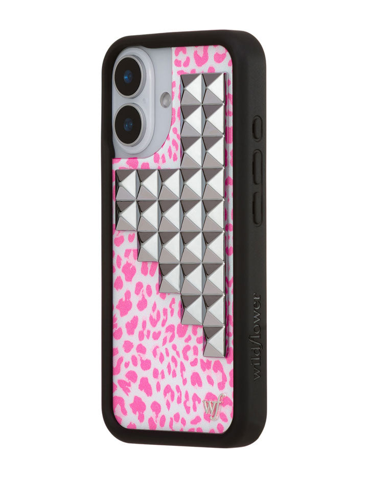 Pink Meow Stud iPhone Case