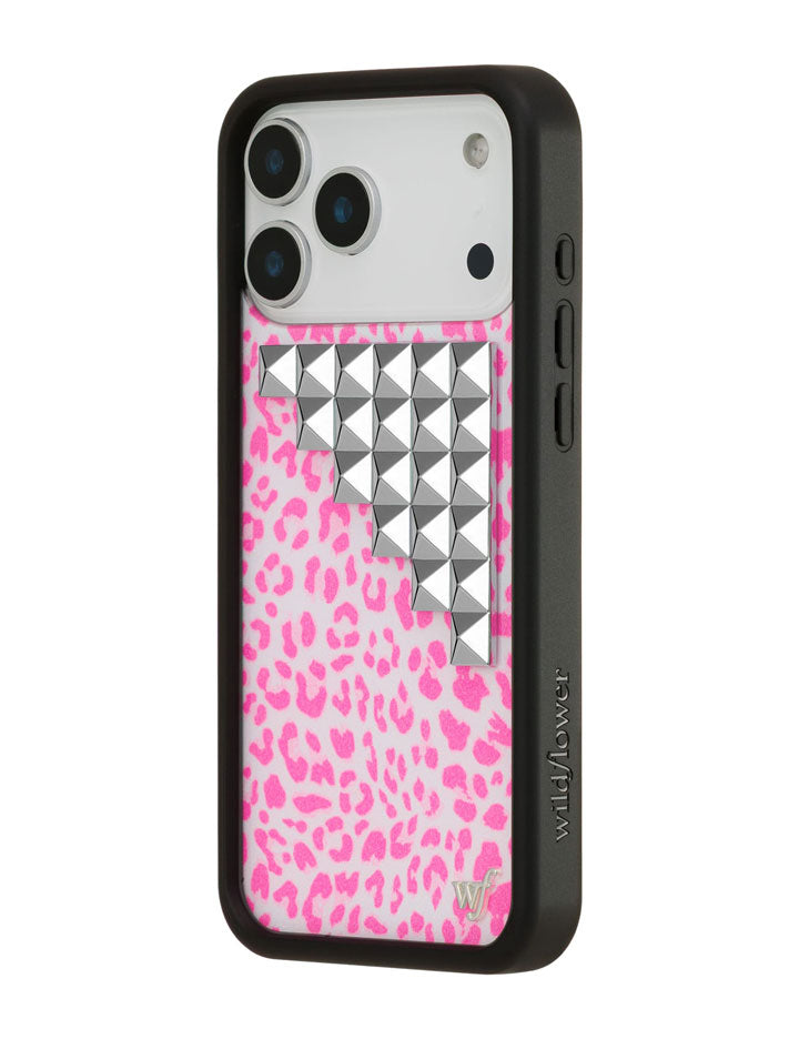 Pink Meow Stud iPhone Case
