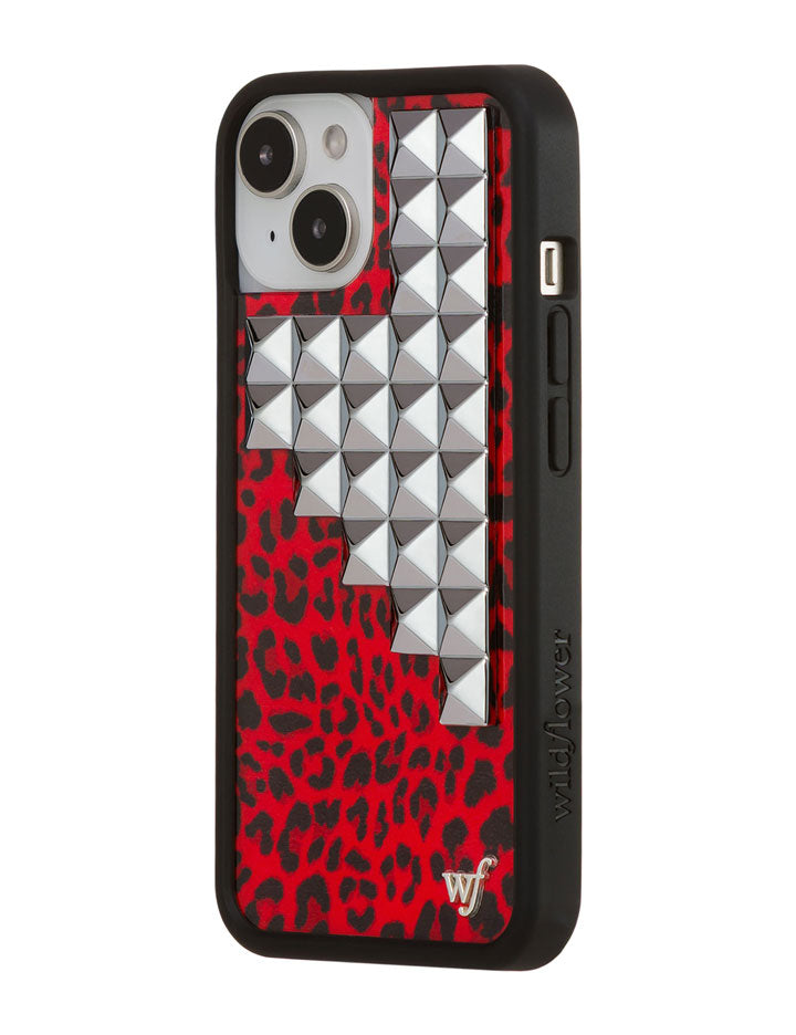 Red Meow Stud iPhone Case