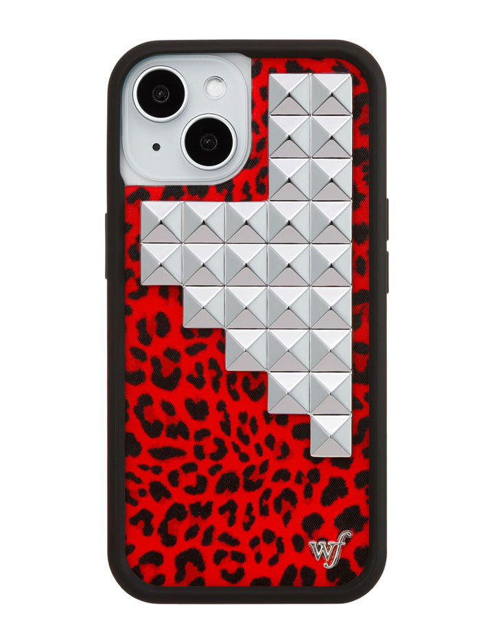 Red Meow Stud iPhone Case