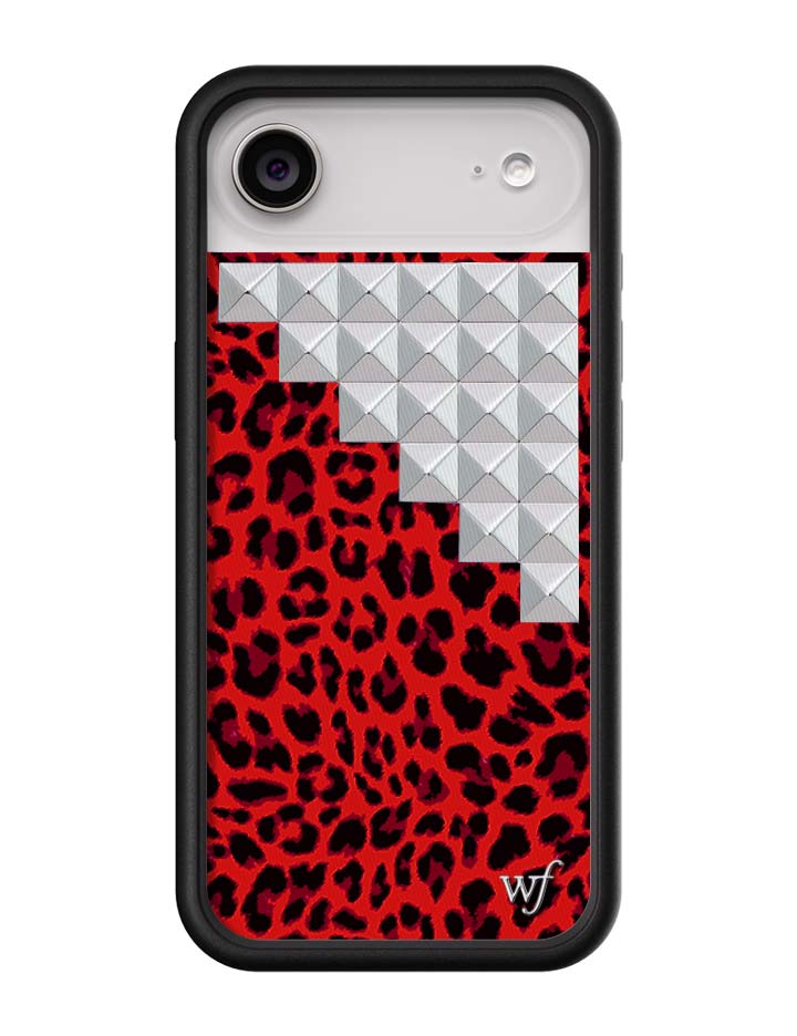 Red Meow Stud iPhone Case