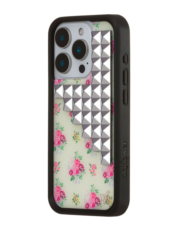 Vintage Floral Stud iPhone Case