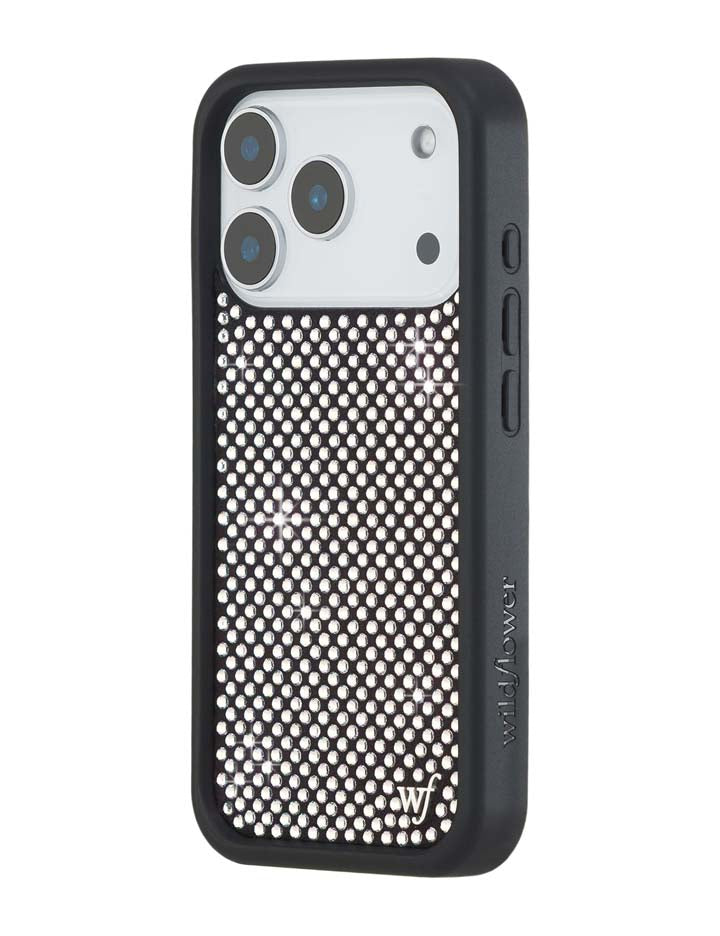 Rhinestone iPhone Case | White