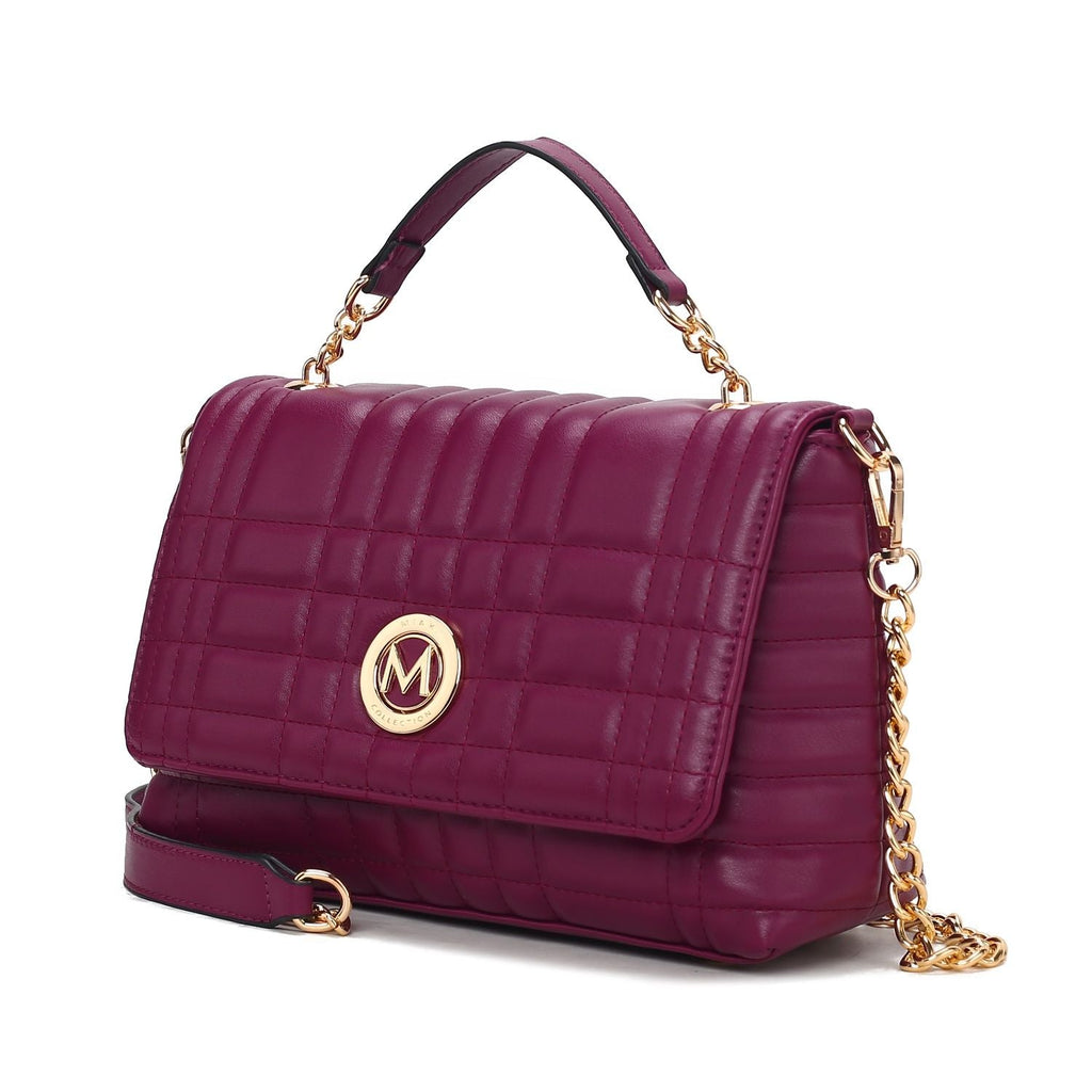 MKF Collection Lola Quilted Vegan Leather Women's Shoulder Bag by Mia K