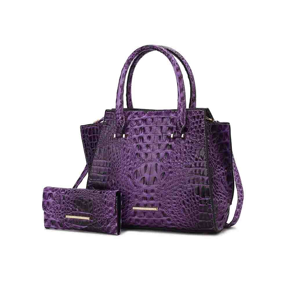 MKF Collection Viridiana Luxe Croc-Embossed Tote Bag Elegant and Versatile Handbag by Mia K