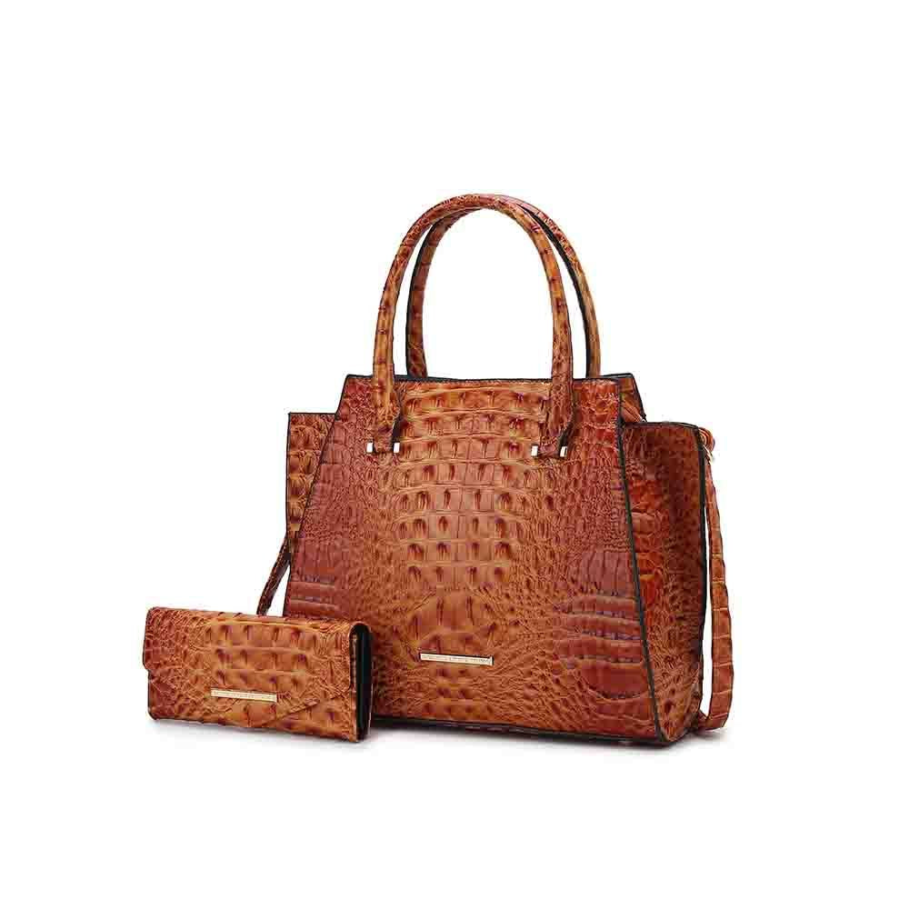 MKF Collection Viridiana Luxe Croc-Embossed Tote Bag Elegant and Versatile Handbag by Mia K