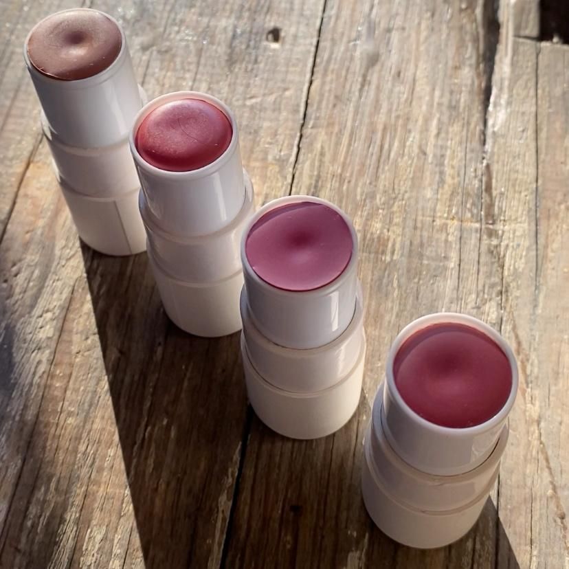 Lip & Cheek Bloom 2 in 1 Natural Lipstick & Blush - Long Lasting Hydrating Multi-Tasking Tinted Balm by BeNat