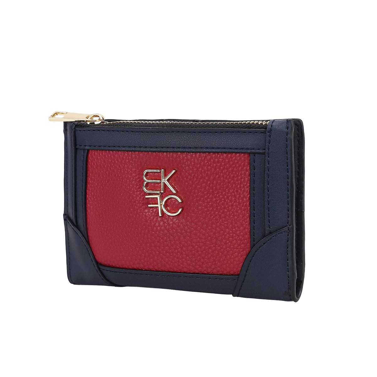 MKF Collection Sonnet Bi-Fold Wallet with Zip Coin Pocket for Women by Mia K