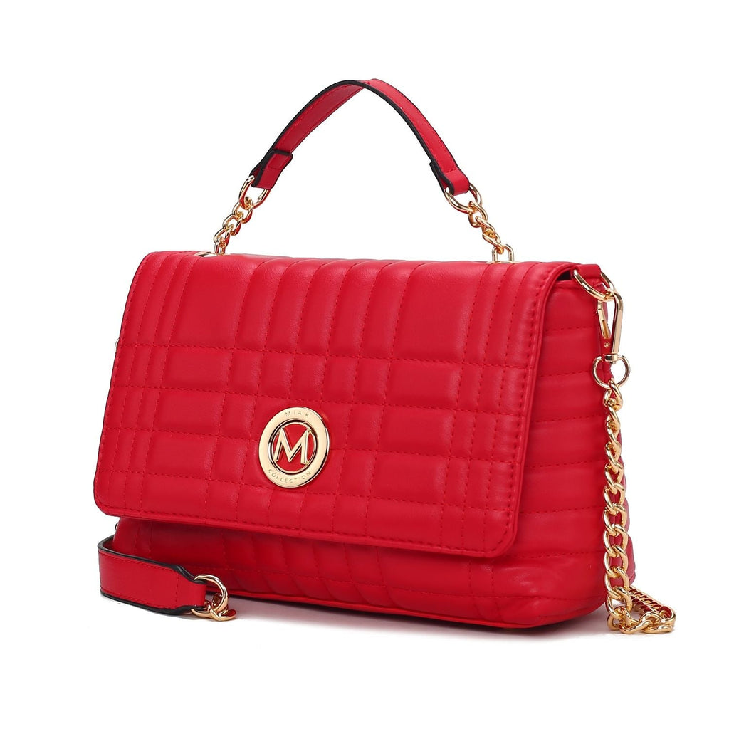MKF Collection Lola Quilted Vegan Leather Women's Shoulder Bag by Mia K