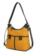 MKF Collection Harper Vegan Color Block Leather Women Shoulder Bag by Mia K