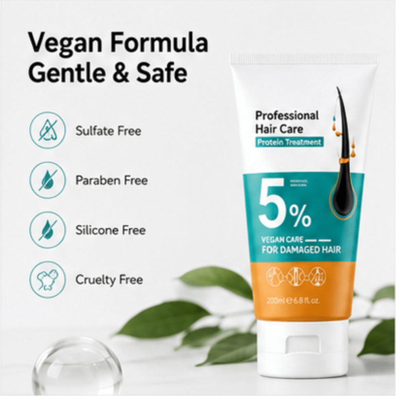 2-Pack Keratin Scalp Massage Cream, 5% Formula Hair Strengthening & Volumizing Leave-In Treatment