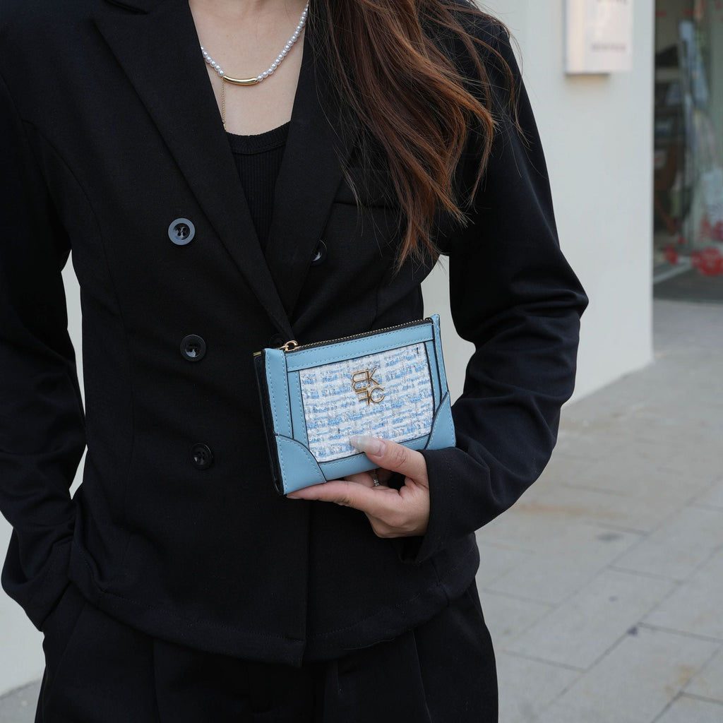 MKF Collection Sonnet Bi-Fold Wallet with Zip Coin Pocket for Women by Mia K