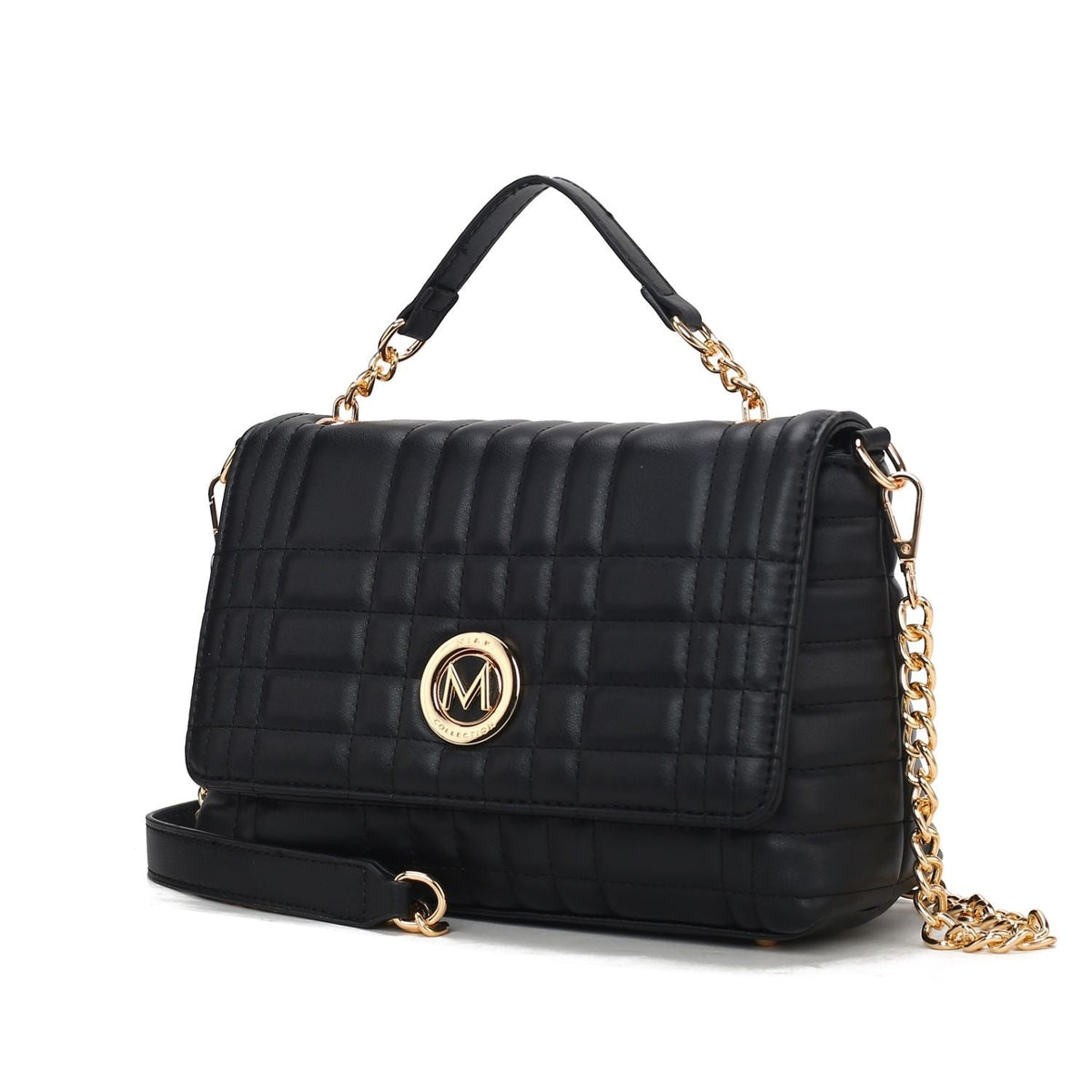MKF Collection Lola Quilted Vegan Leather Women's Shoulder Bag by Mia K