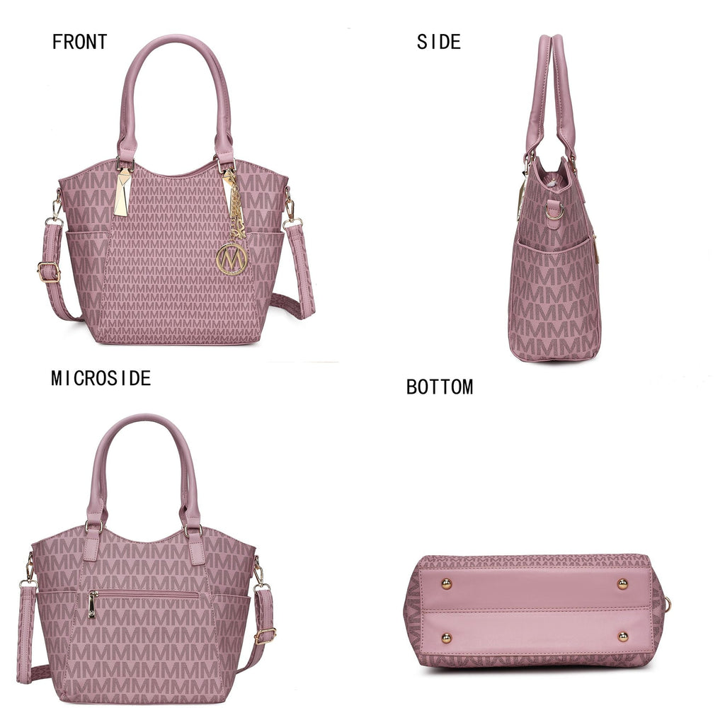 MKF Collection Devorah Signature Printed Vegan Leather Women's Tote Bag by Mia K