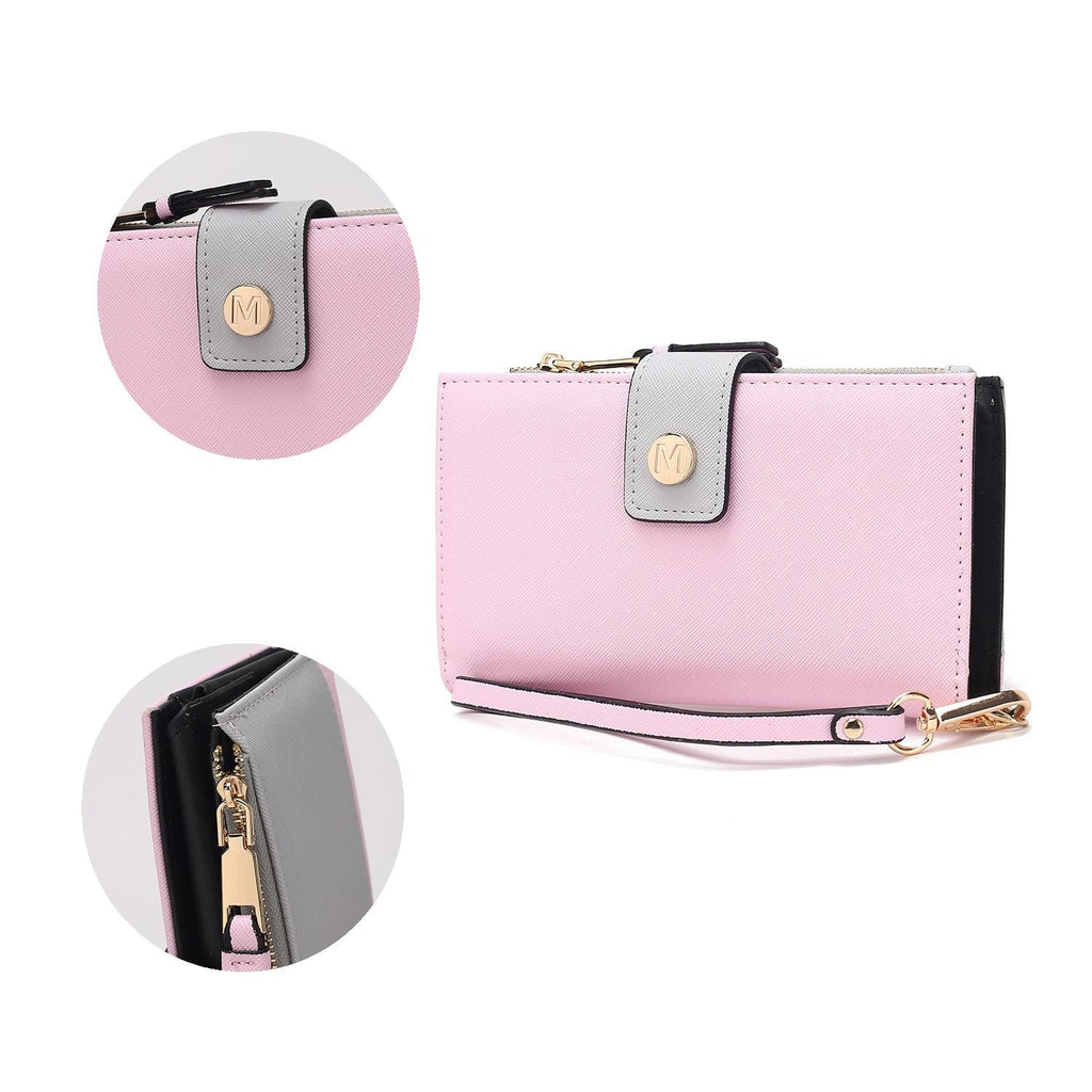 MKF Collection Solene Vegan Leather Women Wristlet Wallet by Mia K