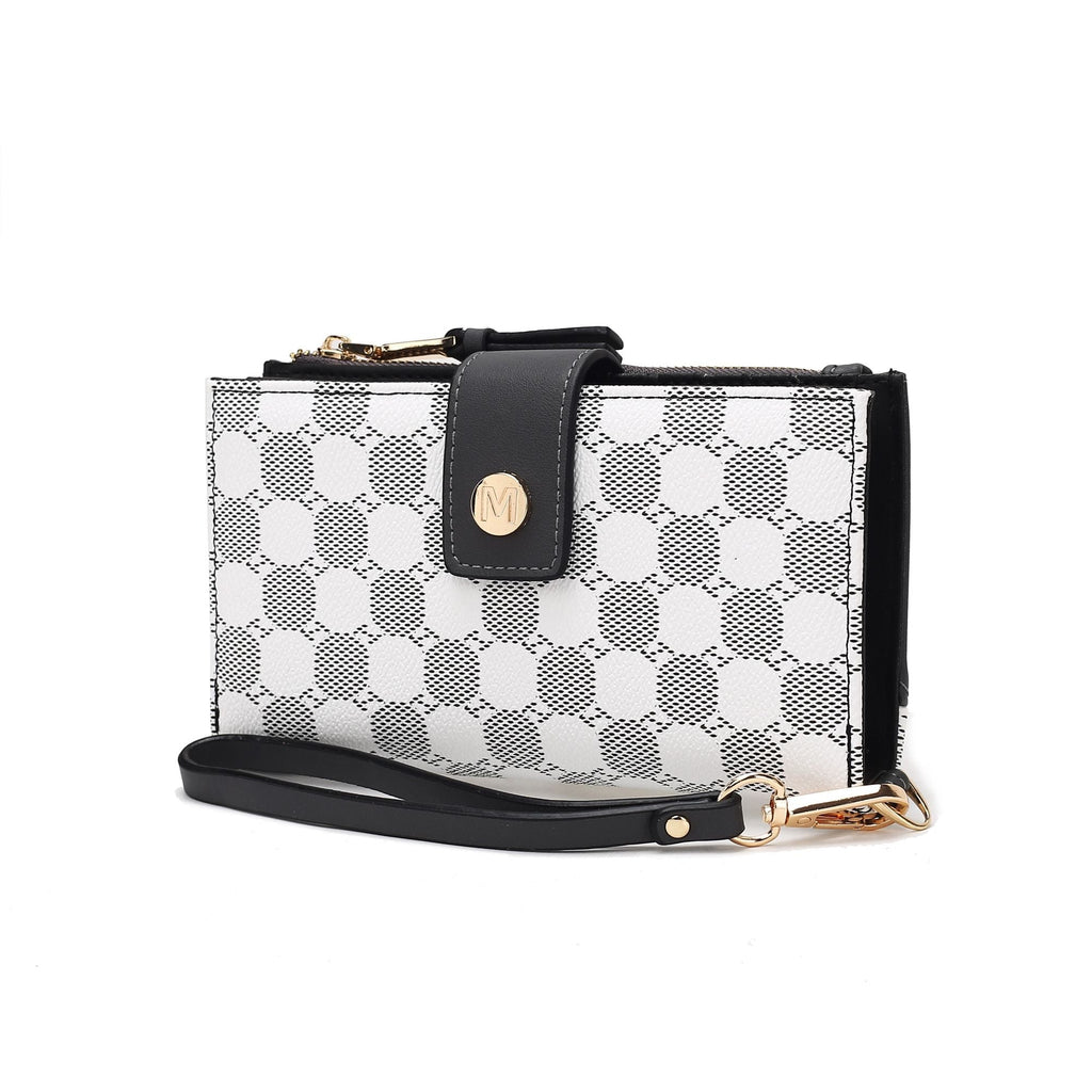 MKF Collection Solene Circular Print Vegan Leather Women's Wristlet Wallet by Mia K