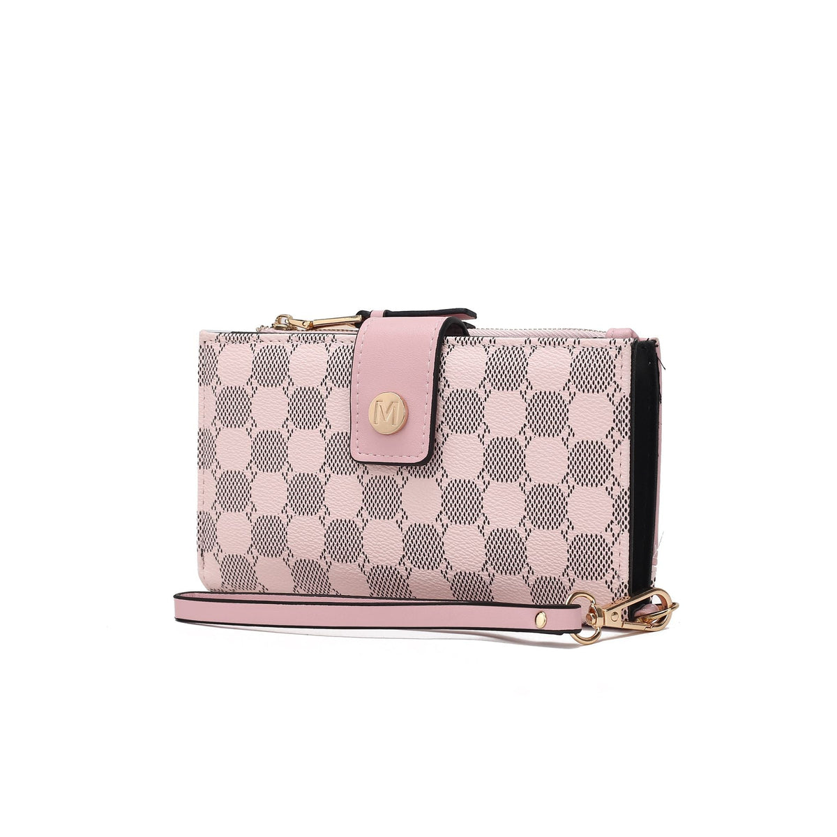 MKF Collection Solene Circular Print Vegan Leather Women's Wristlet Wallet by Mia K