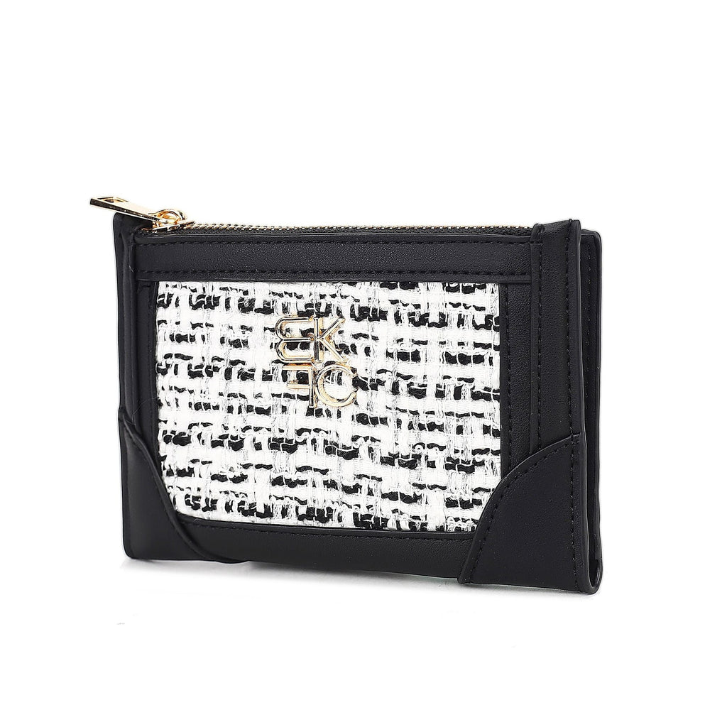 MKF Collection Sonnet Bi-Fold Wallet with Zip Coin Pocket for Women by Mia K