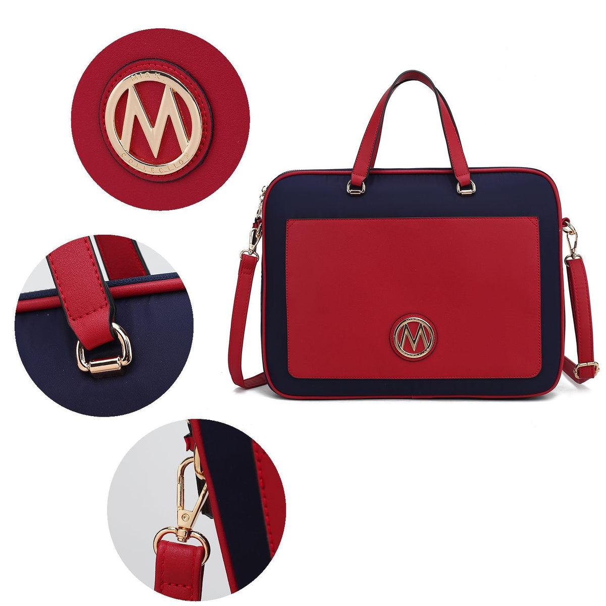 MKF Collection Nina Vegan Leather Women Laptop Case by Mia K