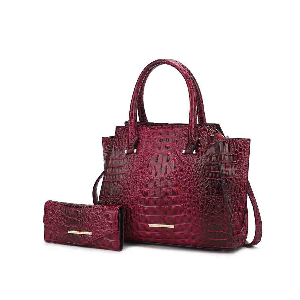 MKF Collection Viridiana Luxe Croc-Embossed Tote Bag Elegant and Versatile Handbag by Mia K