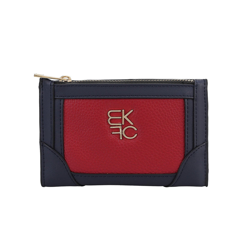 MKF Collection Sonnet Bi-Fold Wallet with Zip Coin Pocket for Women by Mia K