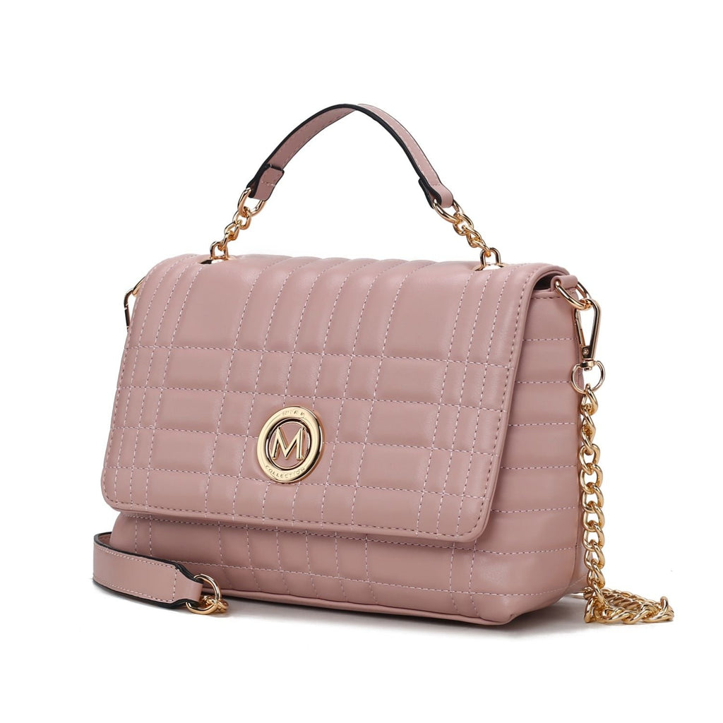 MKF Collection Lola Quilted Vegan Leather Women's Shoulder Bag by Mia K