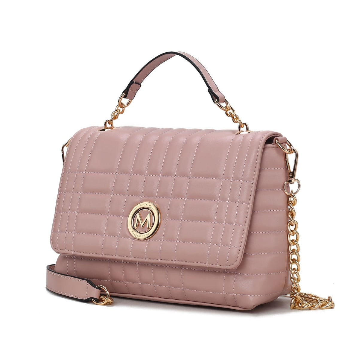 MKF Collection Lola Quilted Vegan Leather Women's Shoulder Bag by Mia K
