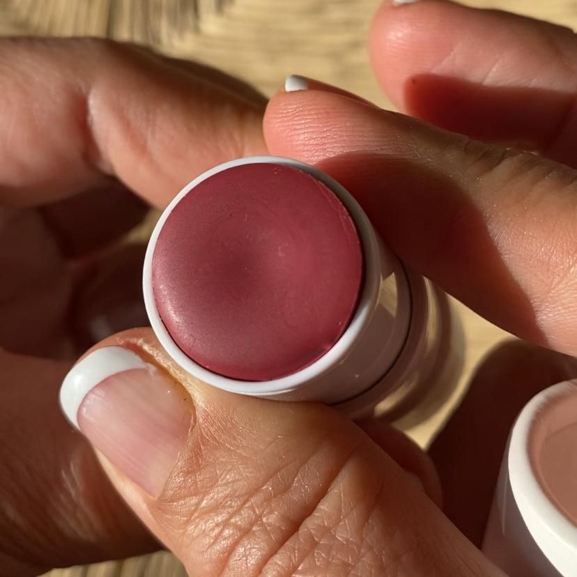 Lip & Cheek Bloom 2 in 1 Natural Lipstick & Blush - Long Lasting Hydrating Multi-Tasking Tinted Balm by BeNat