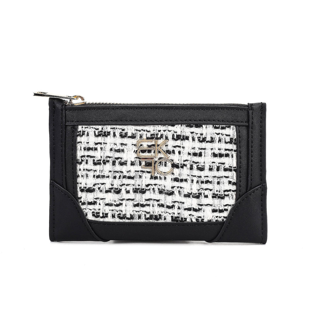 MKF Collection Sonnet Bi-Fold Wallet with Zip Coin Pocket for Women by Mia K