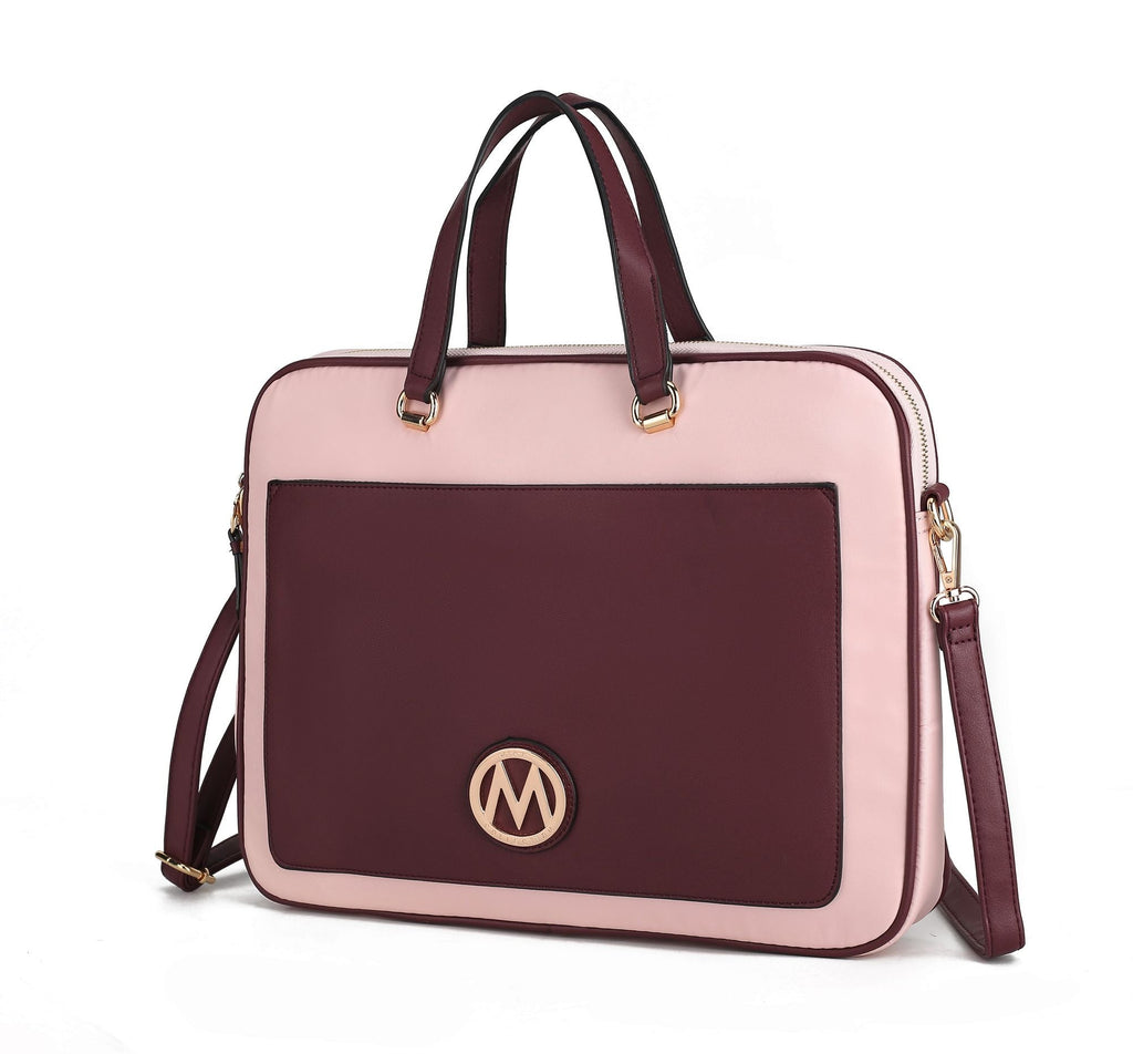 MKF Collection Nina Vegan Leather Women Laptop Case by Mia K