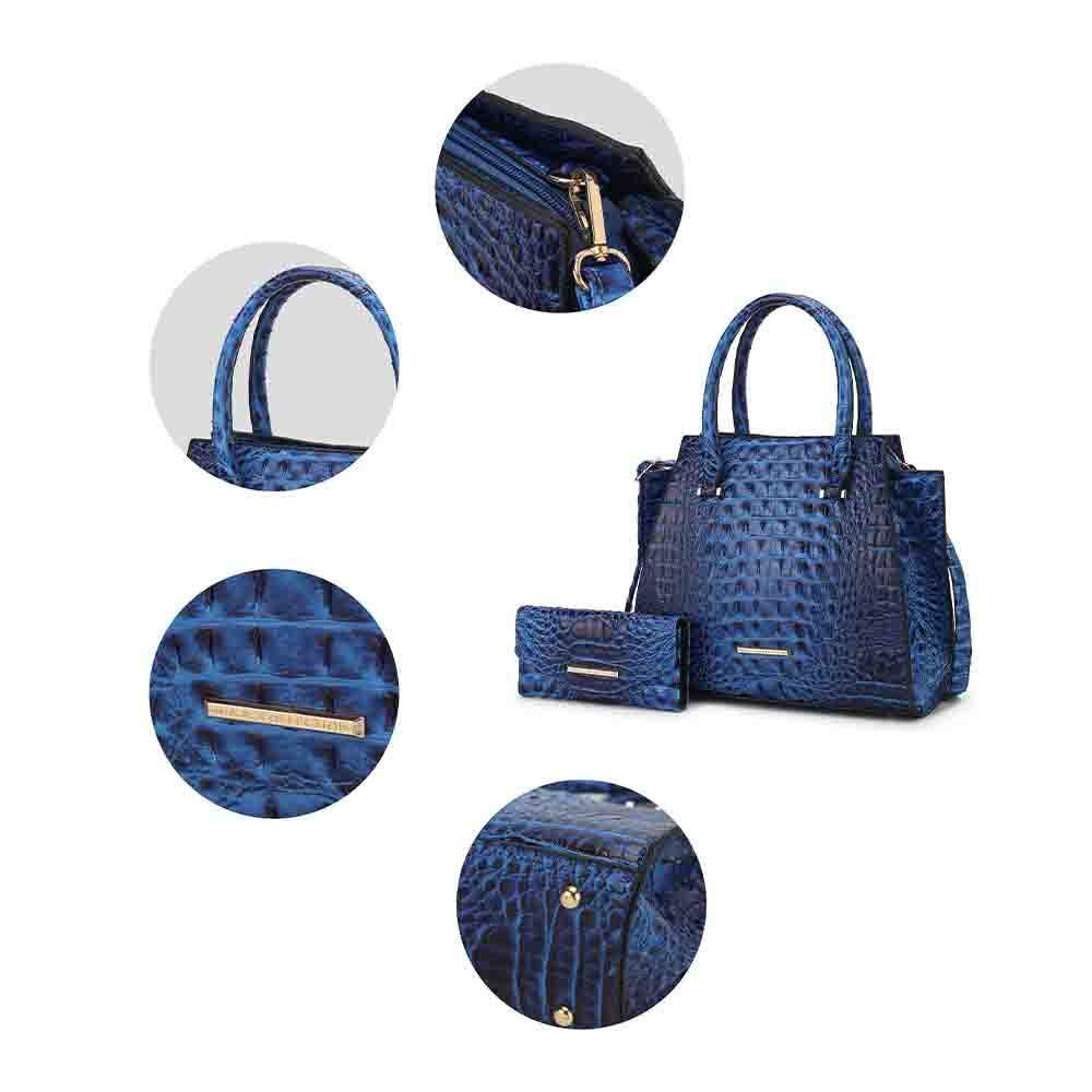 MKF Collection Viridiana Luxe Croc-Embossed Tote Bag Elegant and Versatile Handbag by Mia K