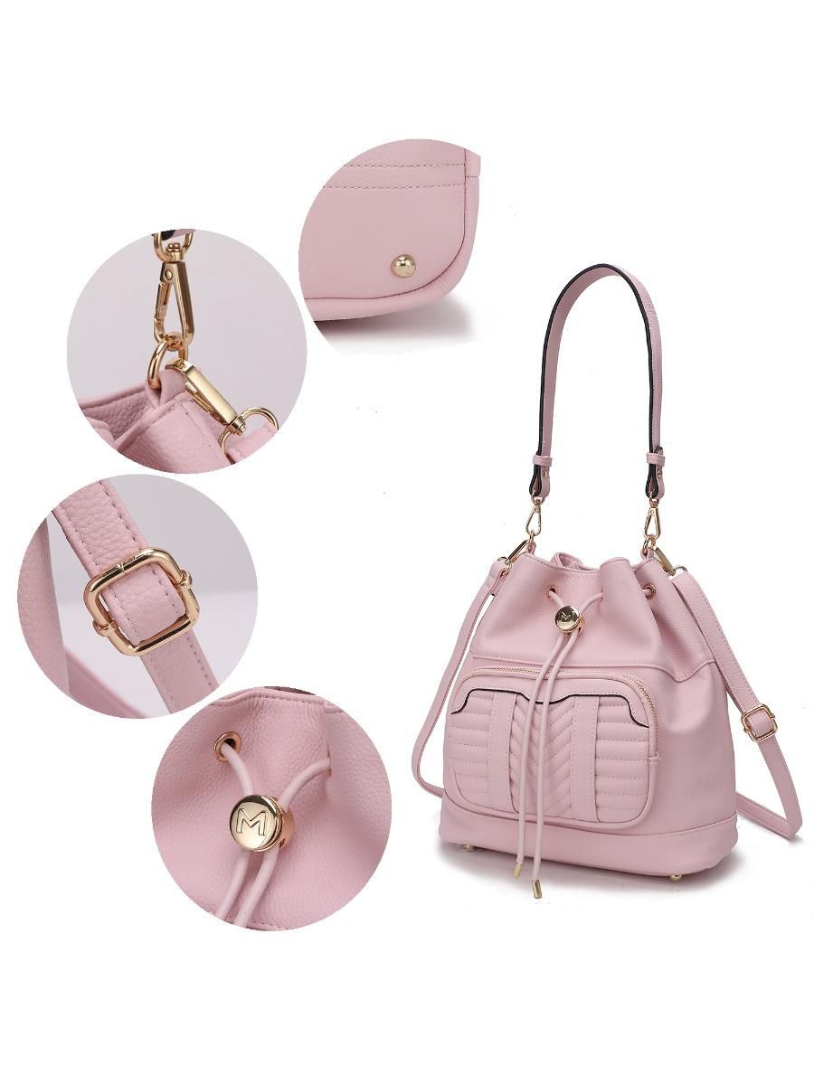 MKF Collection Ryder Vegan Leather Women Shoulder Bag With Wallet by Mia k