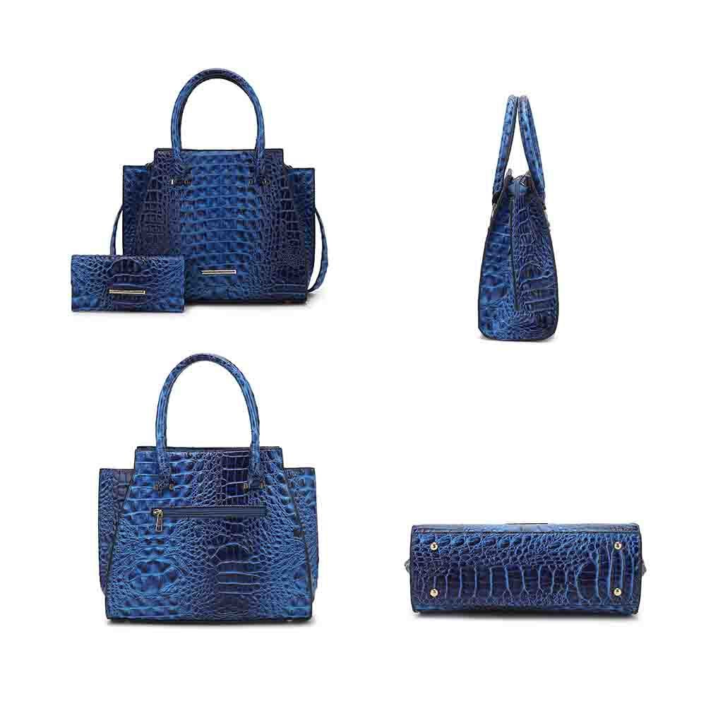 MKF Collection Viridiana Luxe Croc-Embossed Tote Bag Elegant and Versatile Handbag by Mia K
