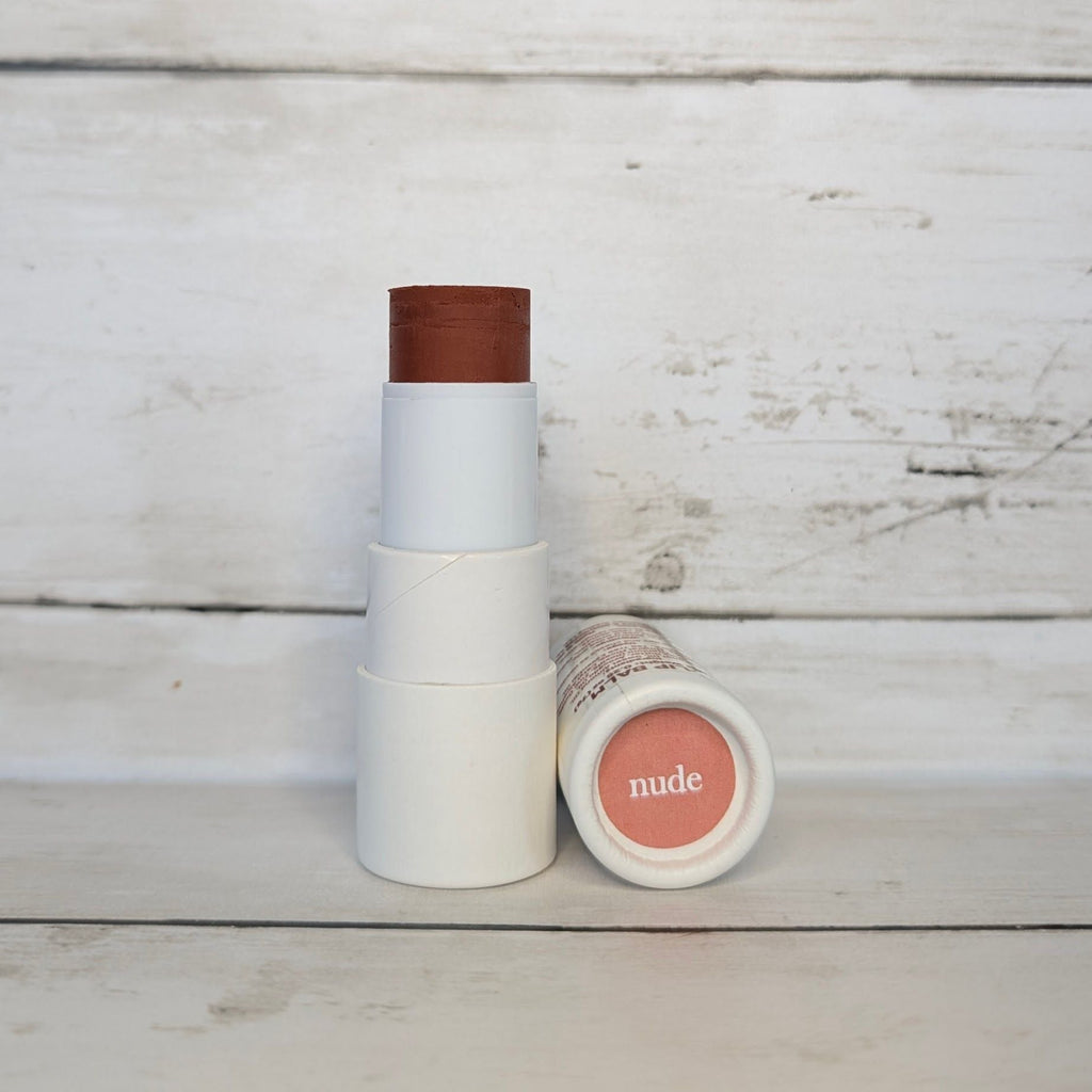 Lip & Cheek Bloom 2 in 1 Natural Lipstick & Blush - Long Lasting Hydrating Multi-Tasking Tinted Balm by BeNat