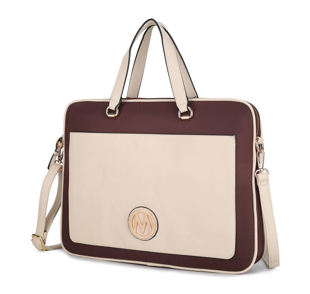 MKF Collection Nina Vegan Leather Women Laptop Case by Mia K