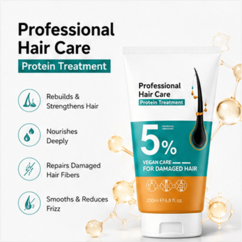2-Pack Keratin Scalp Massage Cream, 5% Formula Hair Strengthening & Volumizing Leave-In Treatment