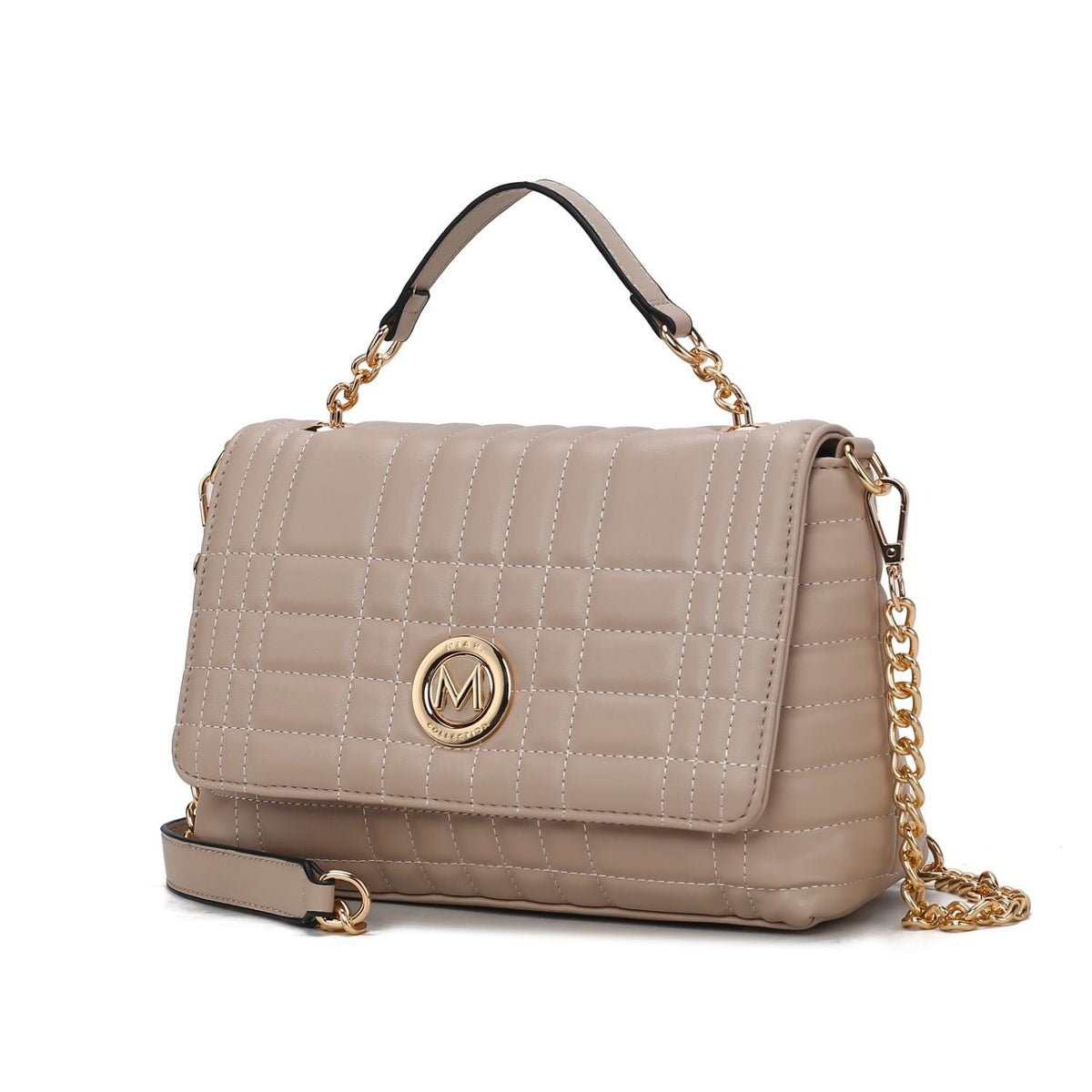 MKF Collection Lola Quilted Vegan Leather Women's Shoulder Bag by Mia K