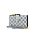 MKF Collection Solene Circular Print Vegan Leather Women's Wristlet Wallet by Mia K