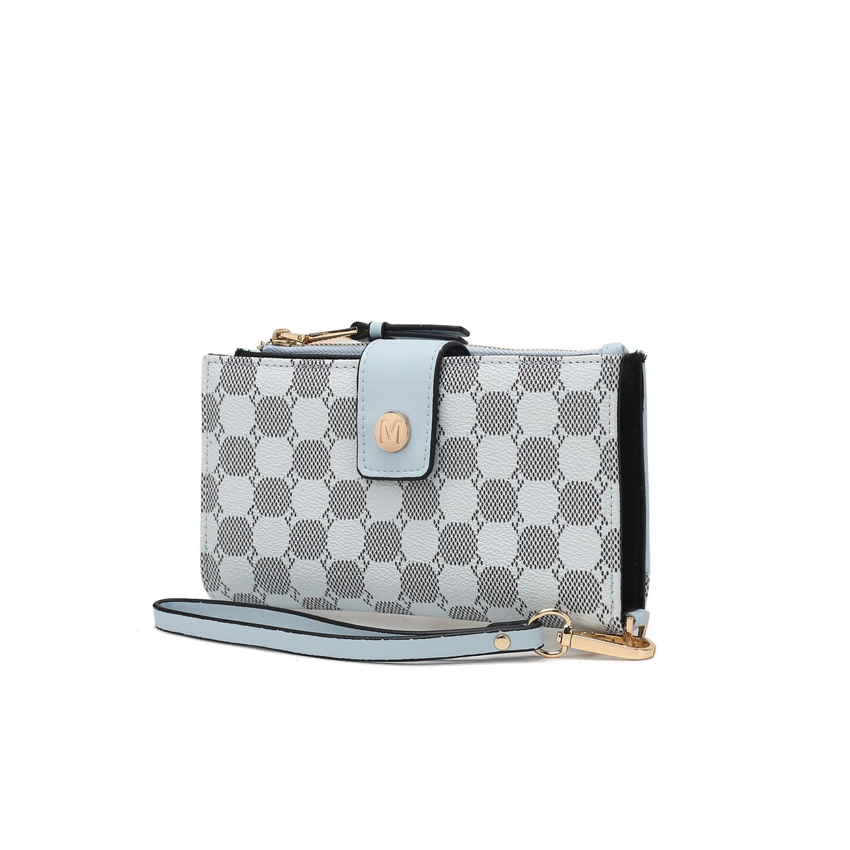 MKF Collection Solene Circular Print Vegan Leather Women's Wristlet Wallet by Mia K
