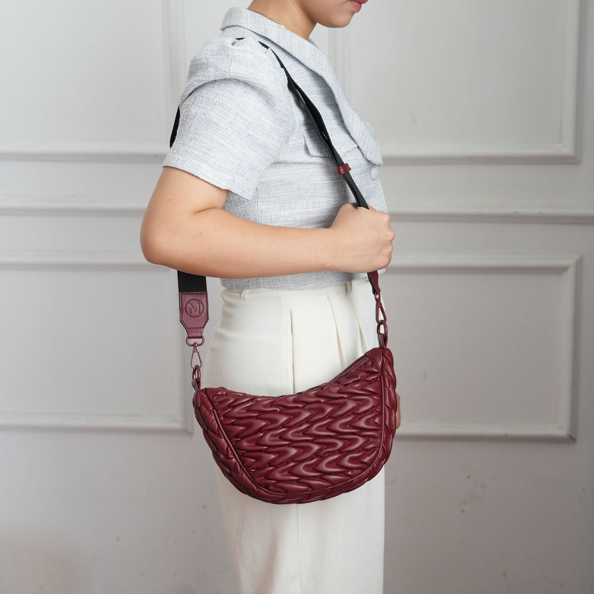 MKF Collection Astrid faux leather Shoulder Crossbody Bag by Mia K