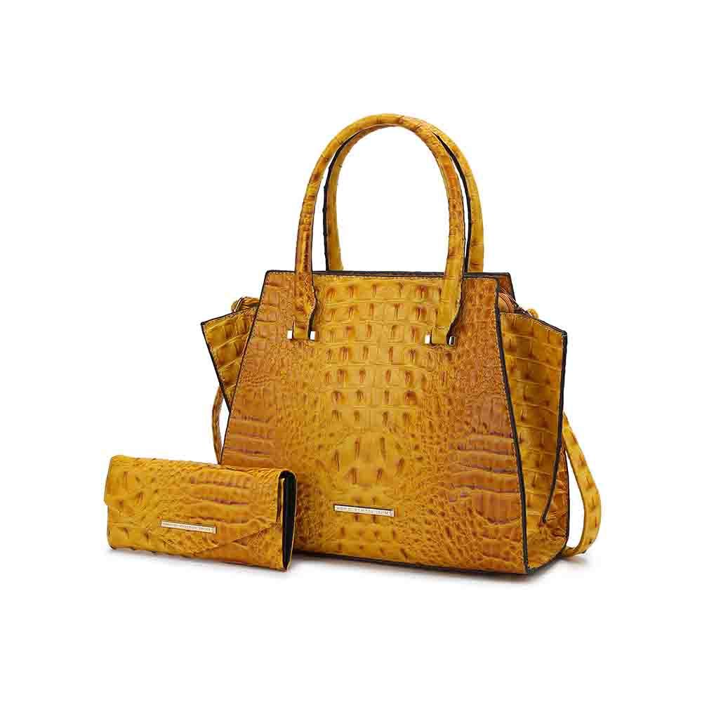MKF Collection Viridiana Luxe Croc-Embossed Tote Bag Elegant and Versatile Handbag by Mia K