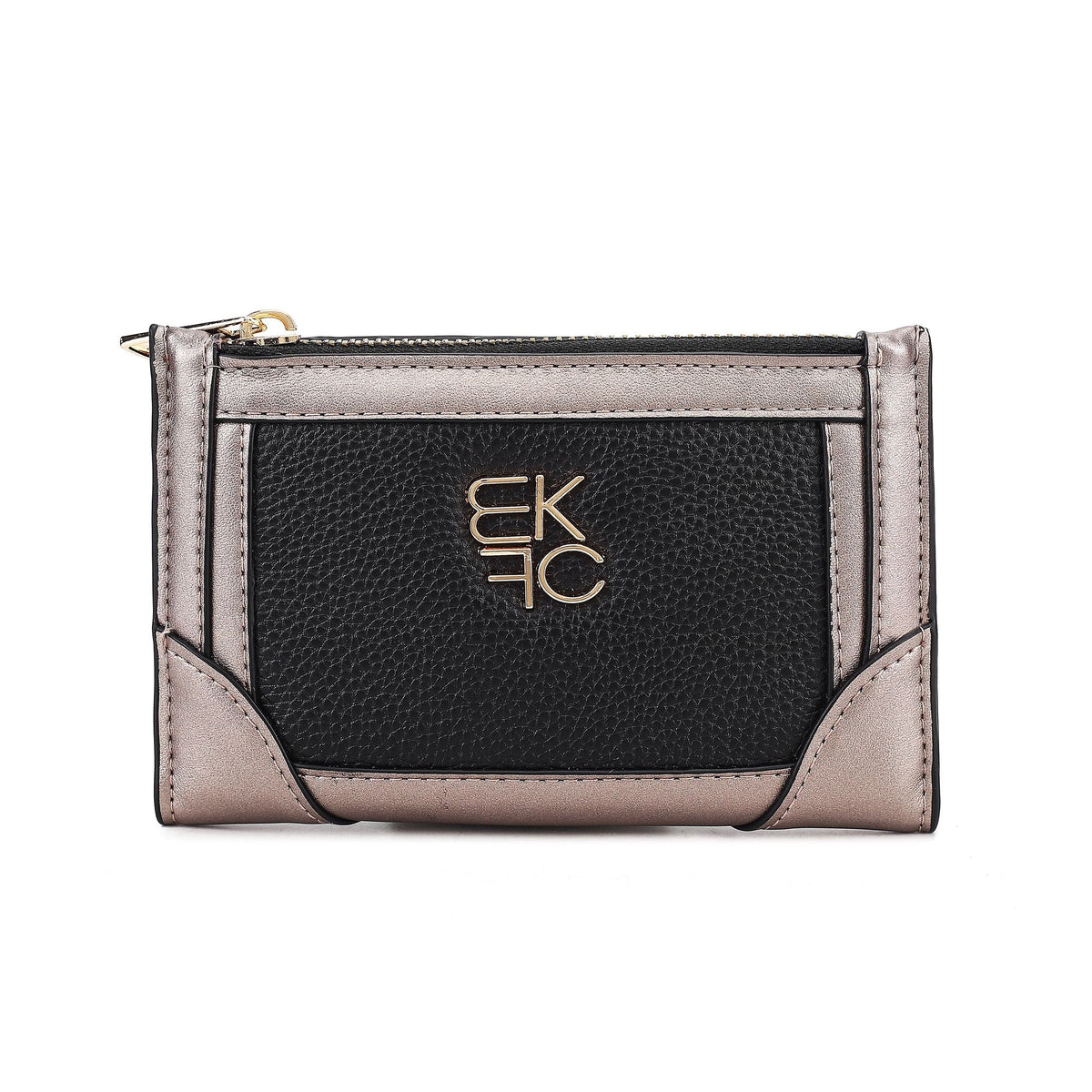 MKF Collection Sonnet Bi-Fold Wallet with Zip Coin Pocket for Women by Mia K