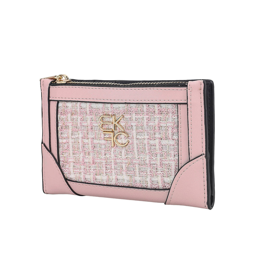MKF Collection Sonnet Bi-Fold Wallet with Zip Coin Pocket for Women by Mia K
