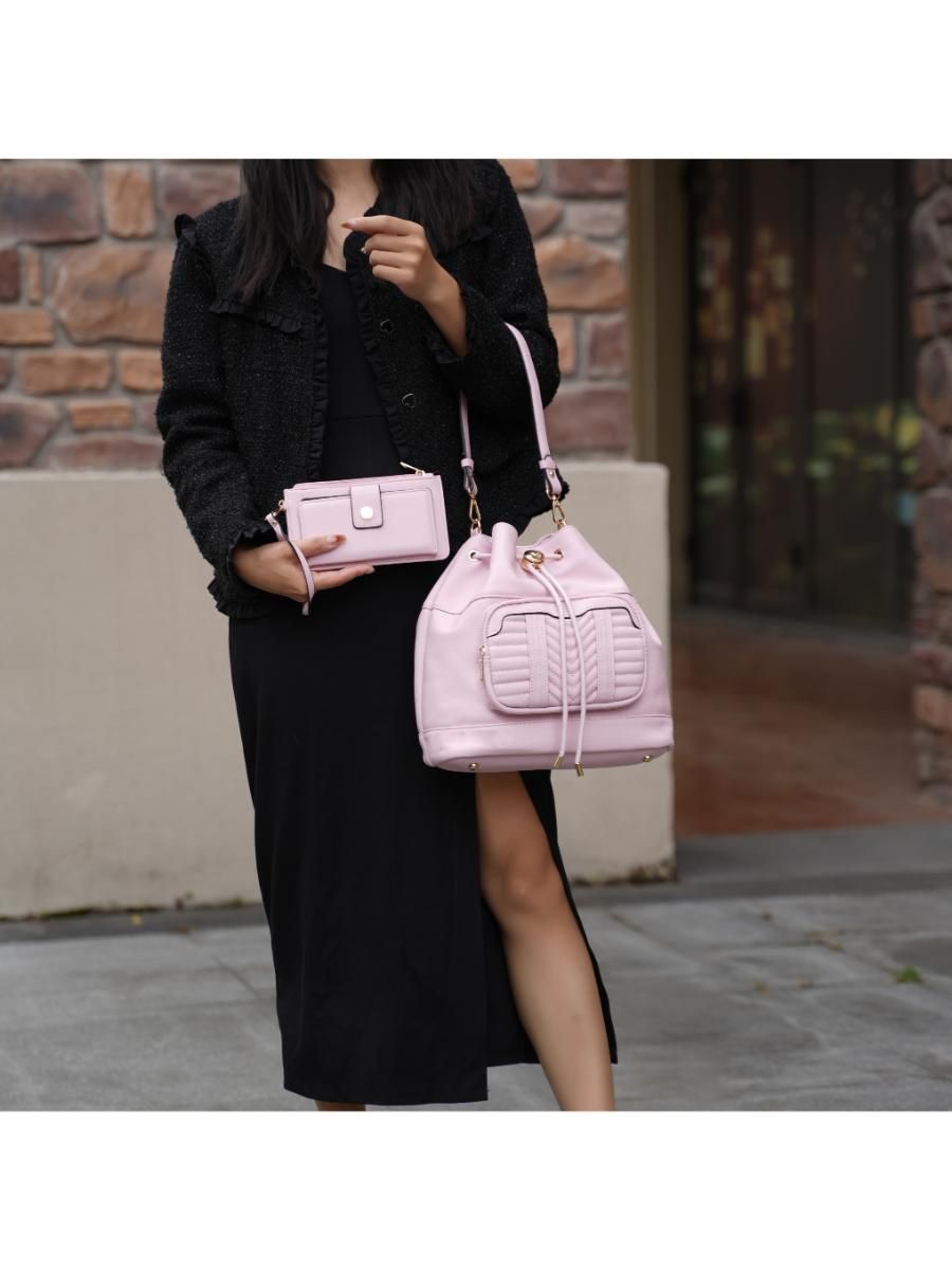 MKF Collection Ryder Vegan Leather Women Shoulder Bag With Wallet by Mia k