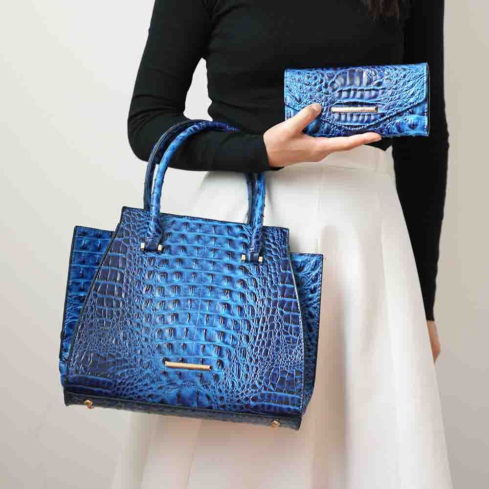 MKF Collection Viridiana Luxe Croc-Embossed Tote Bag Elegant and Versatile Handbag by Mia K