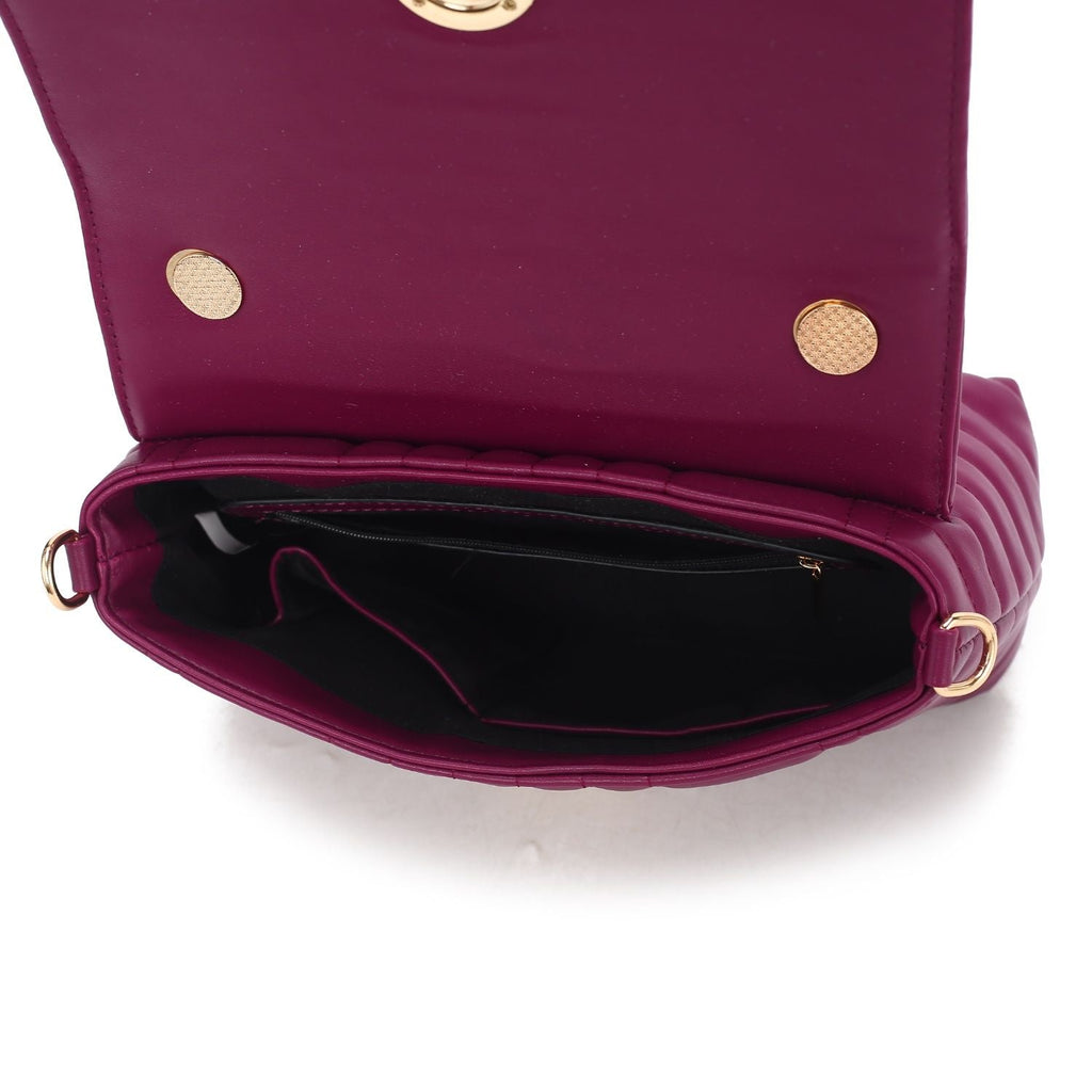 MKF Collection Lola Quilted Vegan Leather Women's Shoulder Bag by Mia K